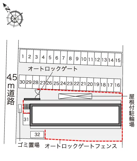 ★手数料０円★廿日市市住吉２丁目 月極駐車場